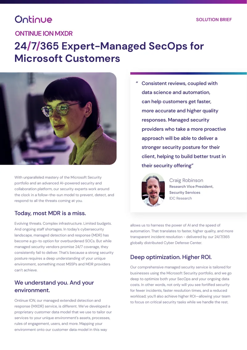 Managed Extended Detection and Response Service Overview