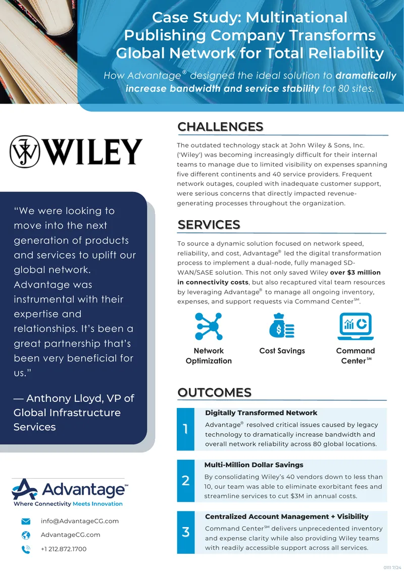 Case Study on Global Network Transformation