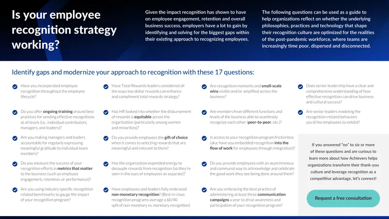 Employee Recognition Strategy Assessment Guide