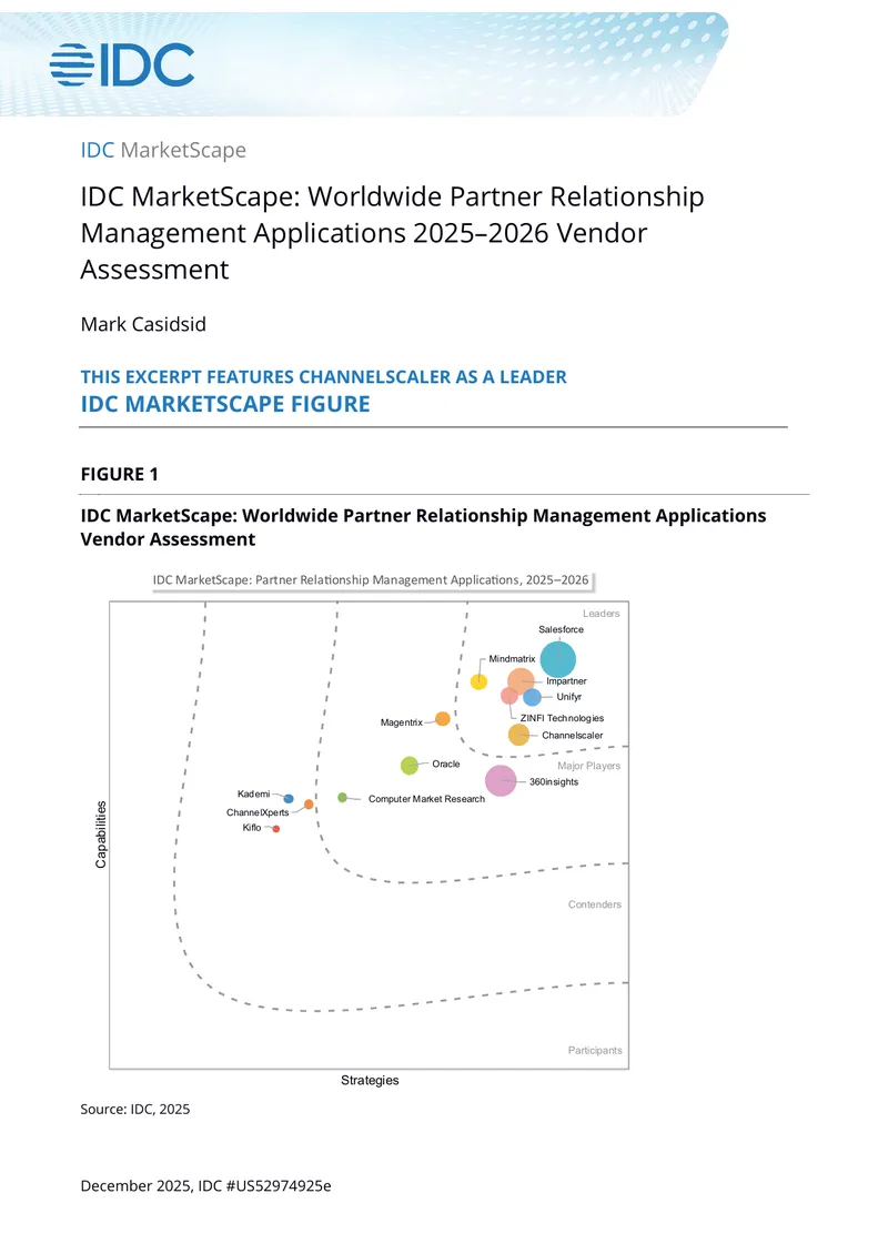 Worldwide Partner Relationship Management Applications Vendor Assessment