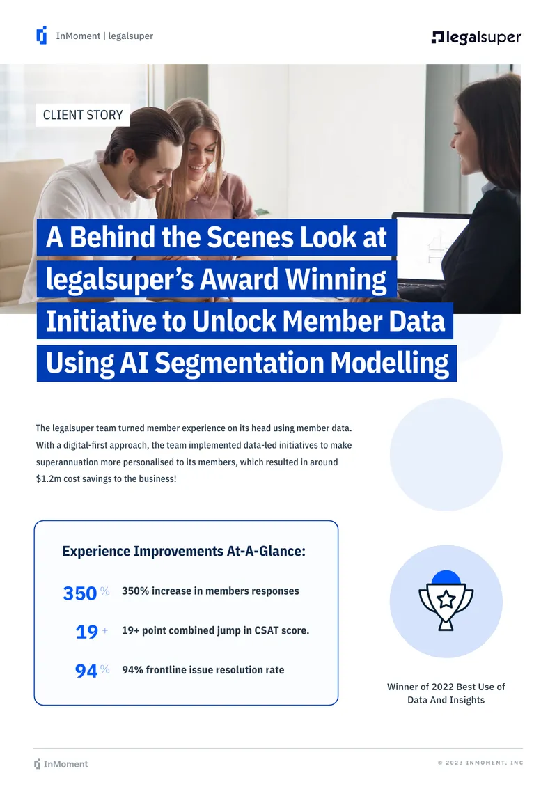 legalsuper Member Experience Transformation Case Study