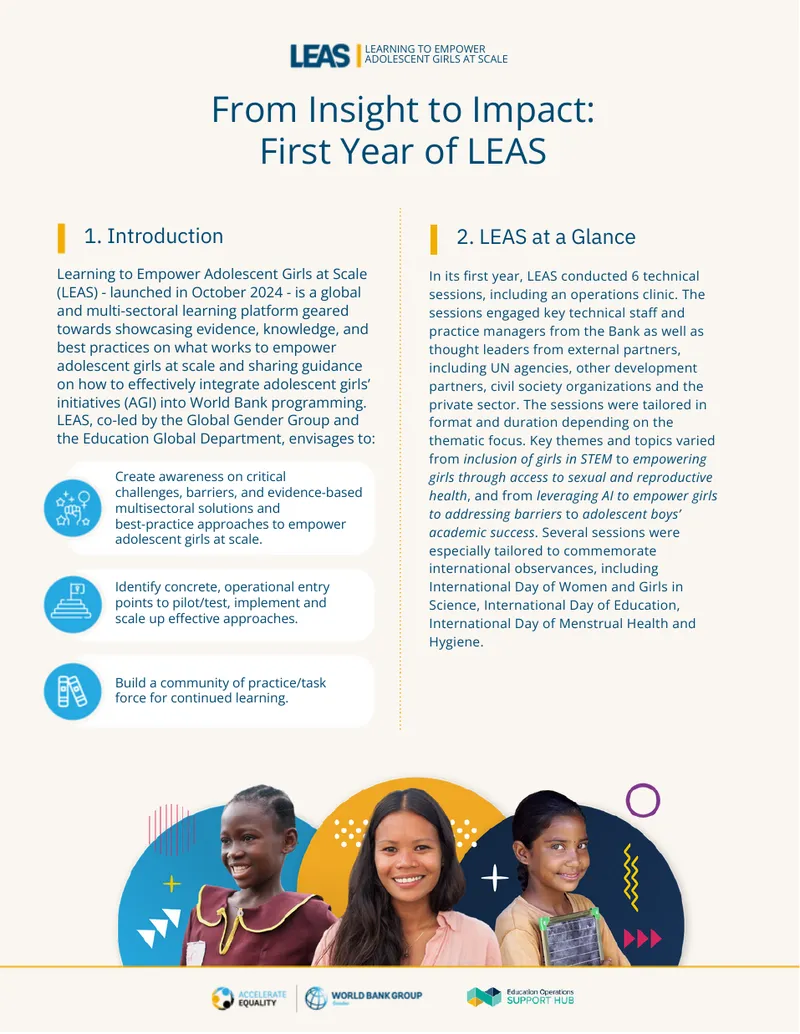 Learning to Empower Adolescent Girls at Scale