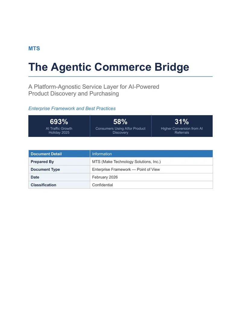 Agentic Commerce Bridge for AI Product Discovery