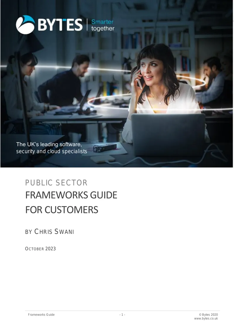 Public Sector Frameworks Guide for Customers