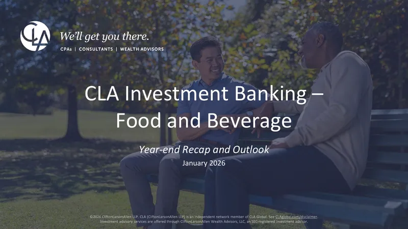 Food and Beverage M&A Activity Report for 2025