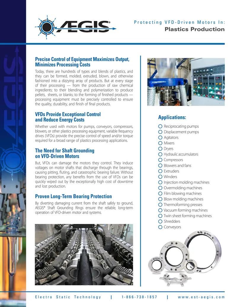 Protection of VFD-Driven Motors in Plastics Production