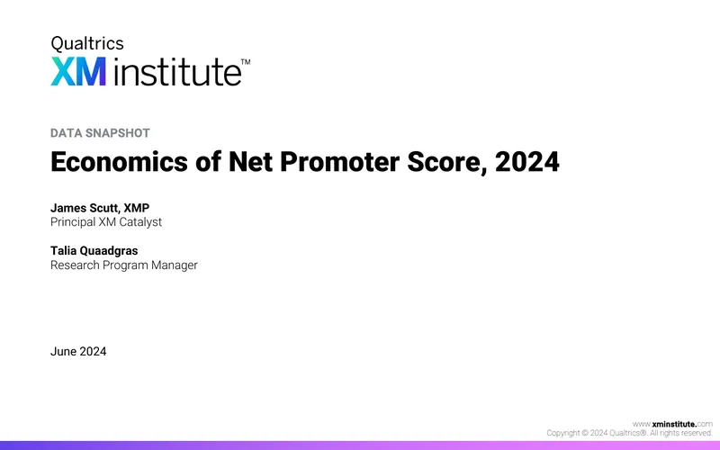 Economics of Net Promoter Score Analysis 2024