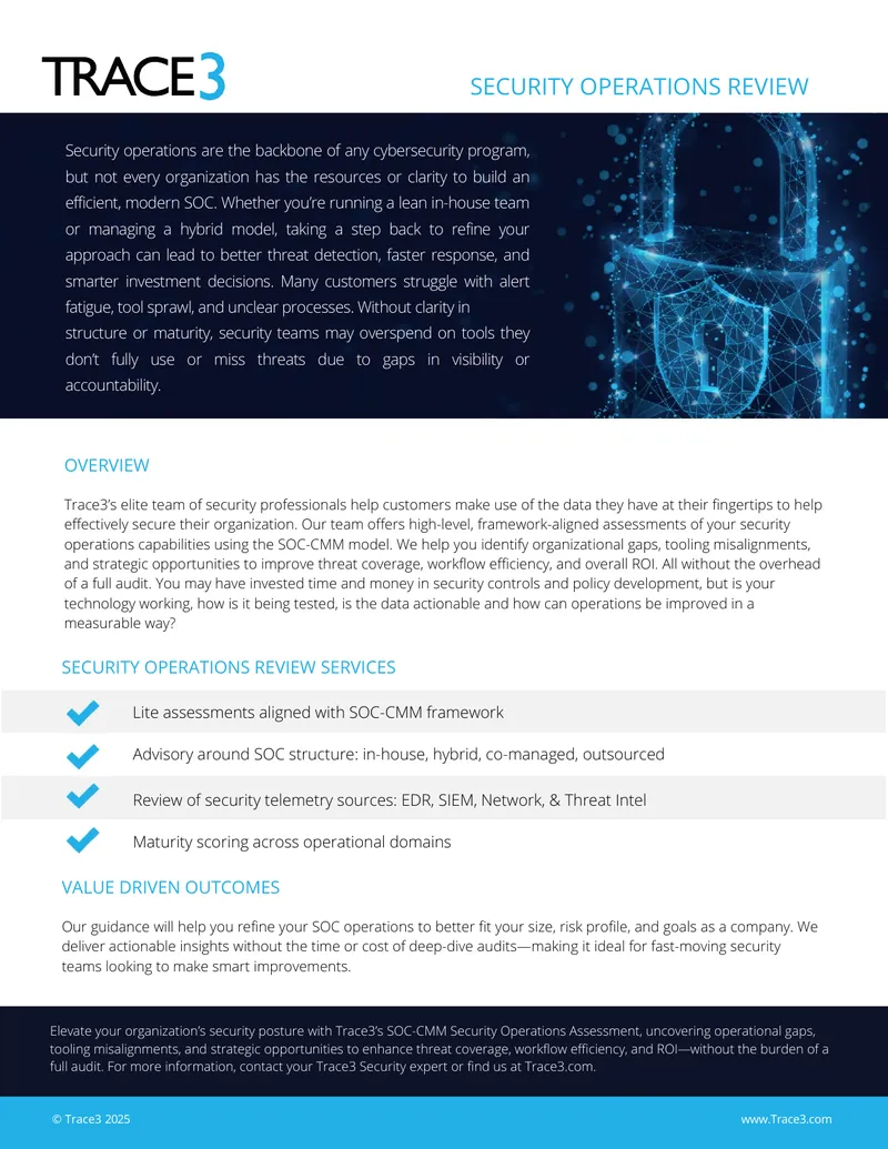 Security Operations Review Services Guide