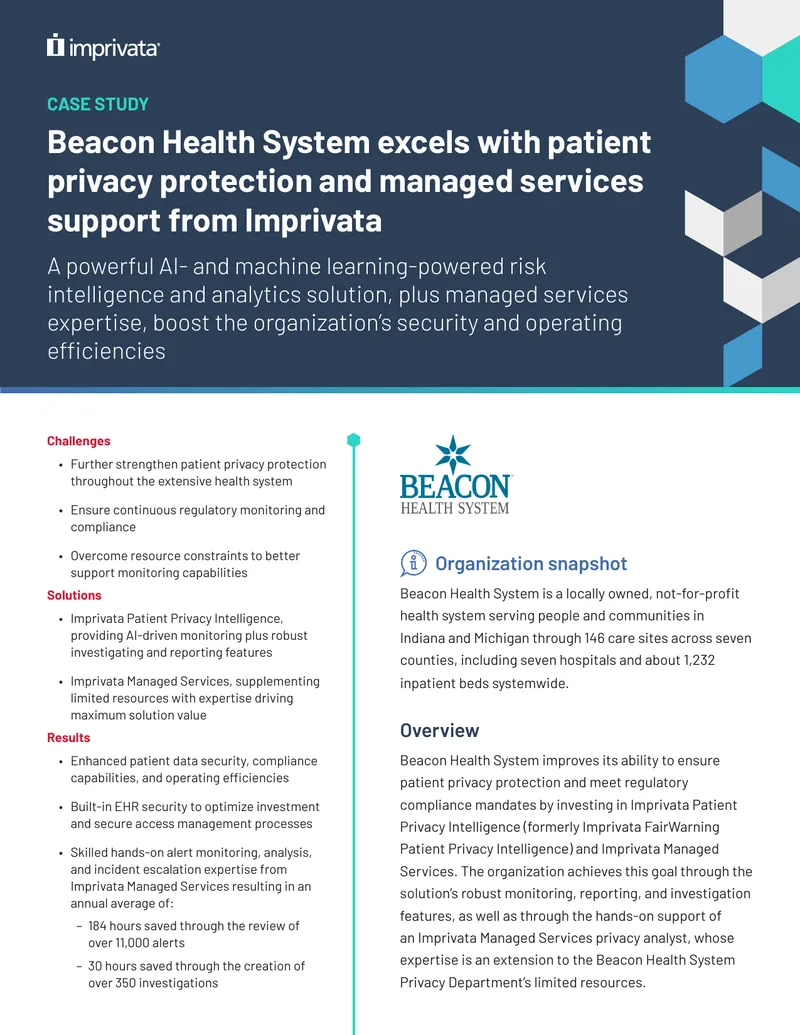 Beacon Health System Patient Privacy Case Study
