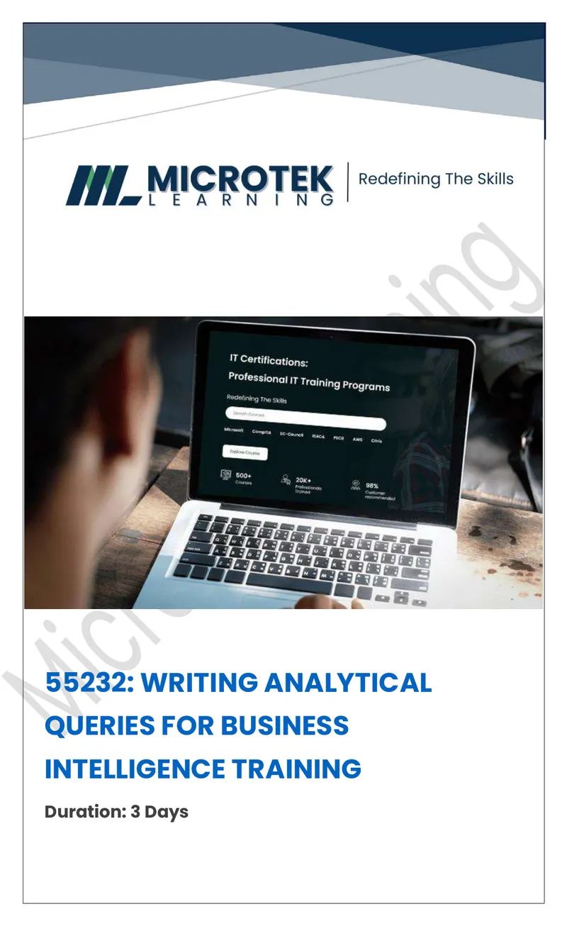 Writing Analytical Queries for Business Intelligence Training