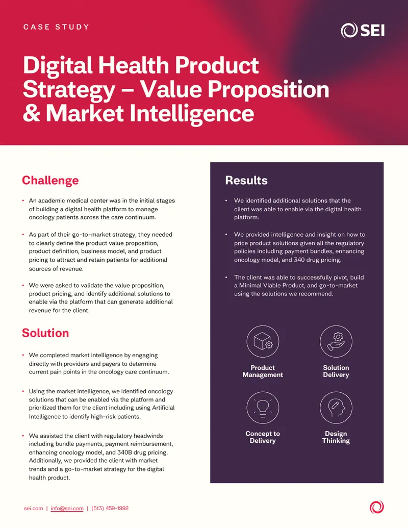 Digital Health Product Strategy Case Study
