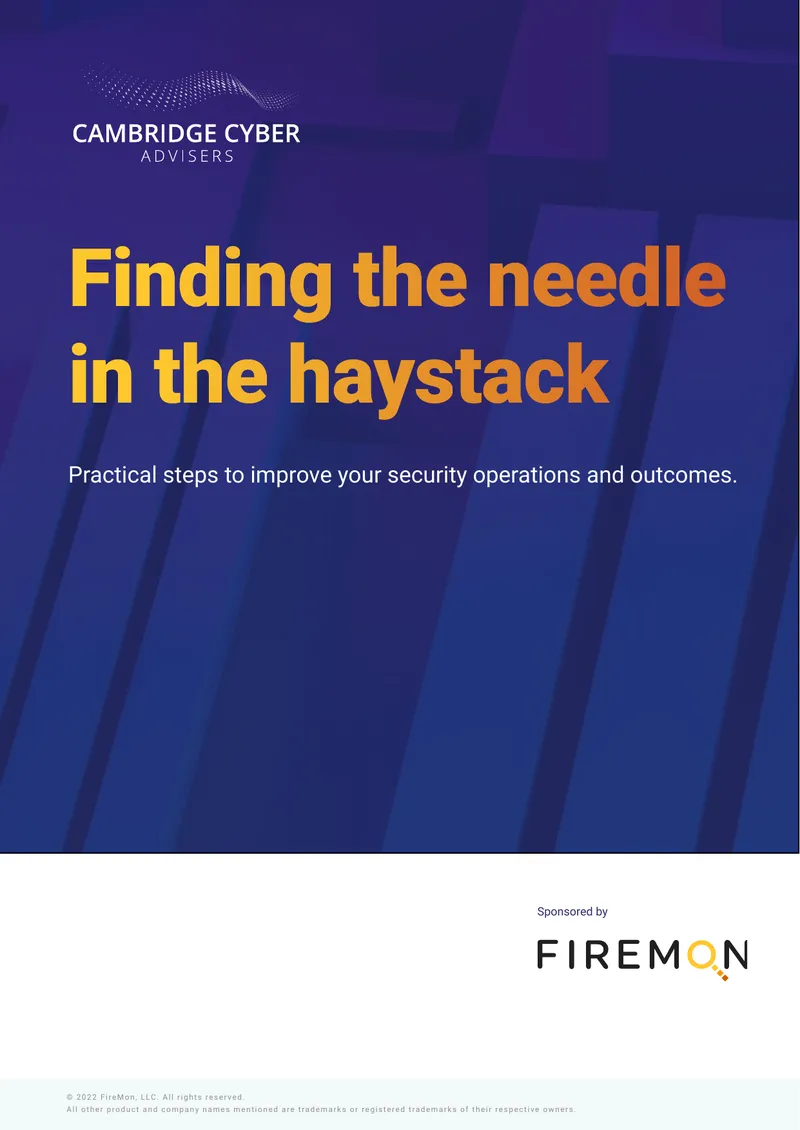 Improving Security Operations and Outcomes