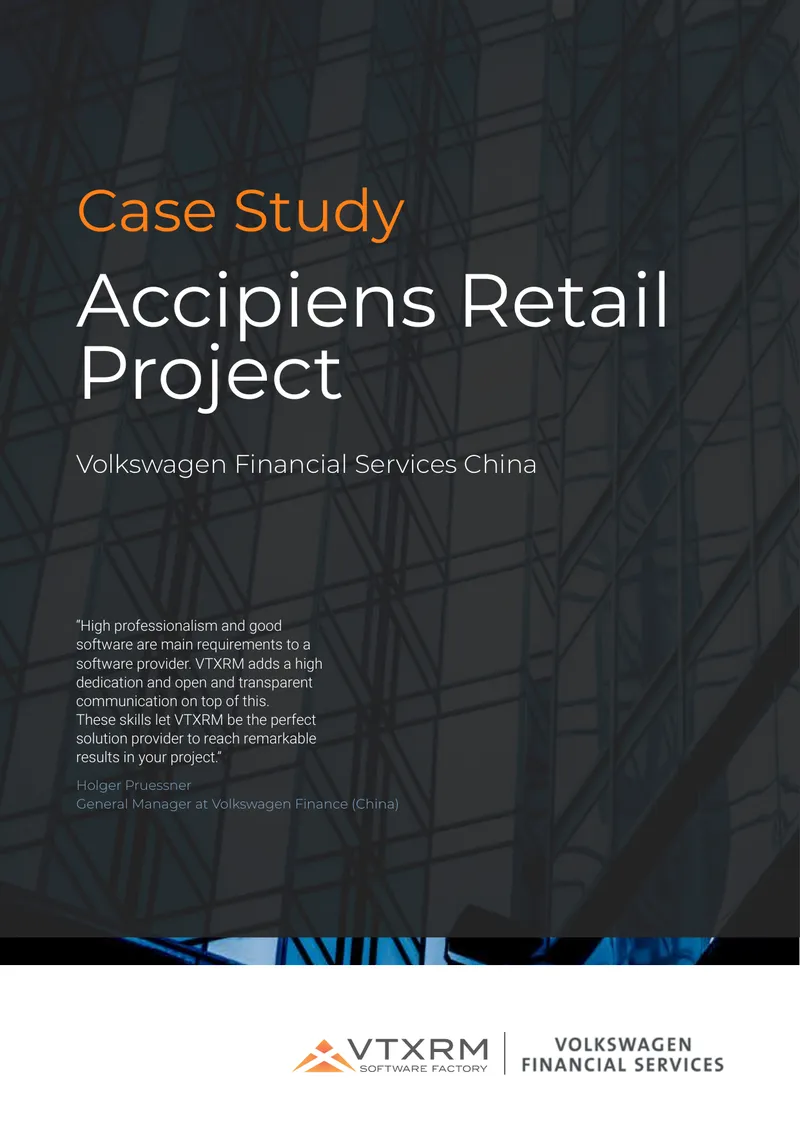 Accipiens Implementation Case Study for Volkswagen Financial Services
