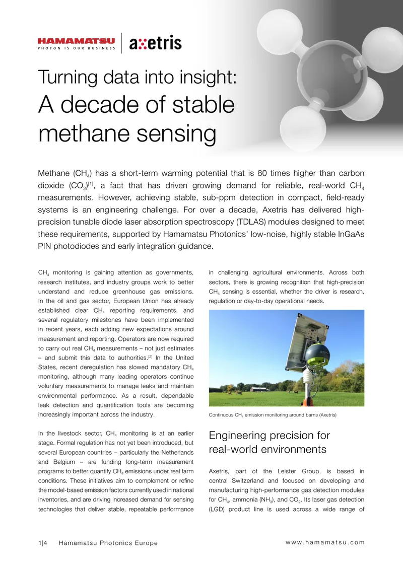 Continuous Methane Emission Monitoring Technologies