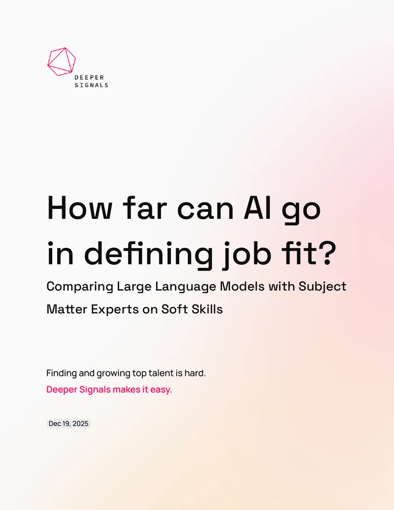 AI and Human Expertise in Defining Job Fit