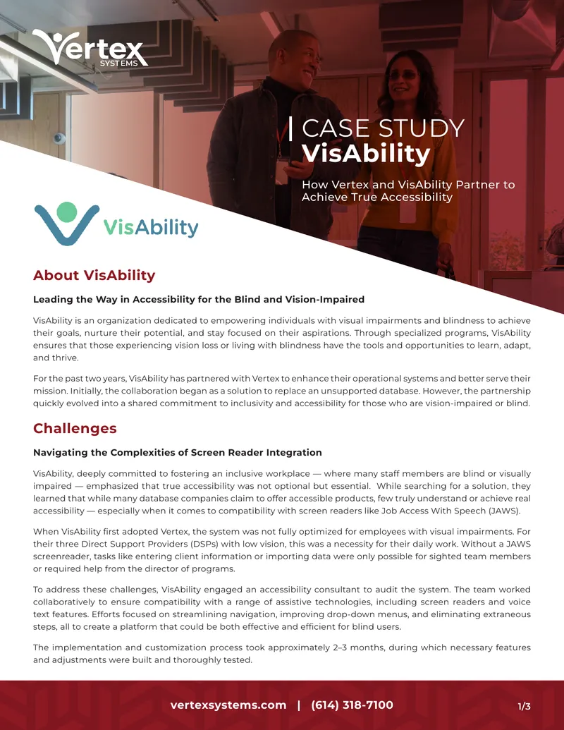 VisAbility Case Study on Accessibility Solutions