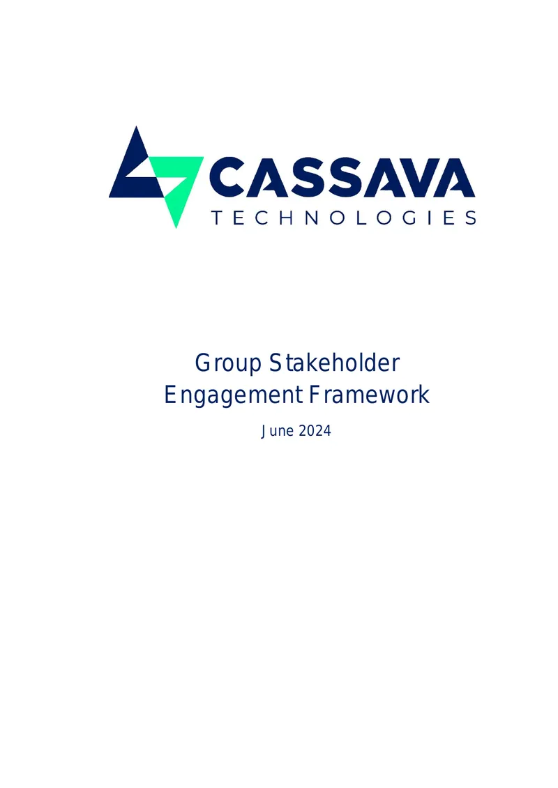 Group Stakeholder Engagement Framework