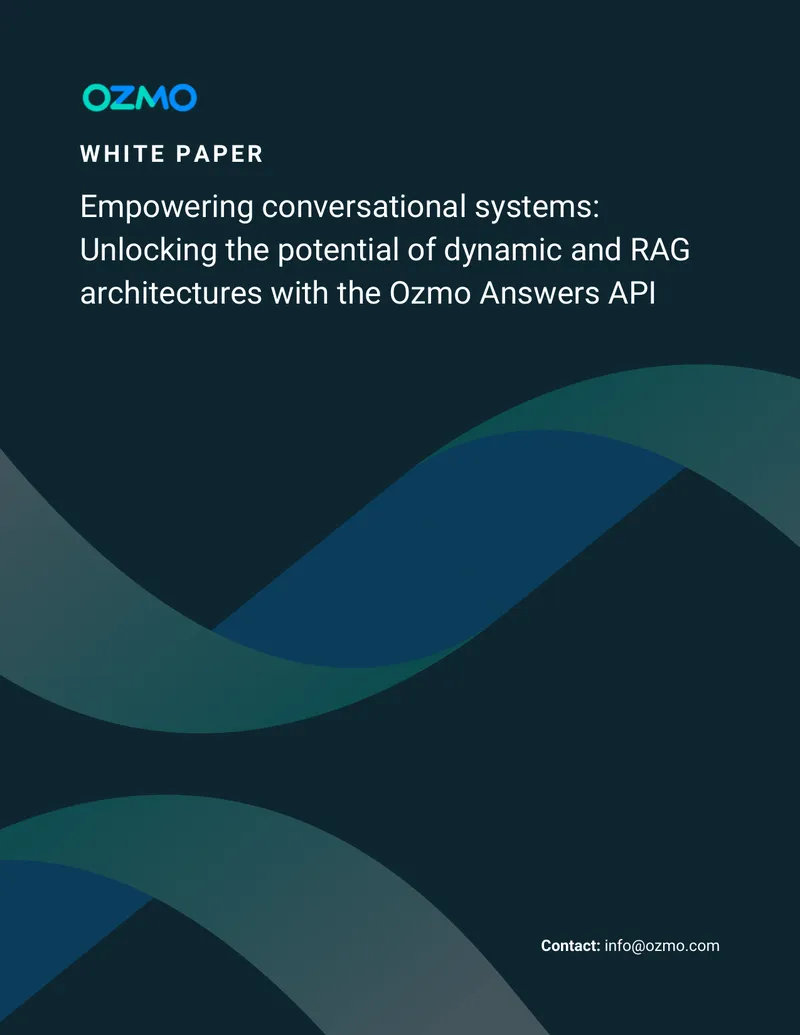 Empowering Conversational Systems with Ozmo Answers API