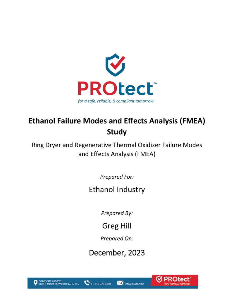 Ethanol Production Equipment FMEA Study