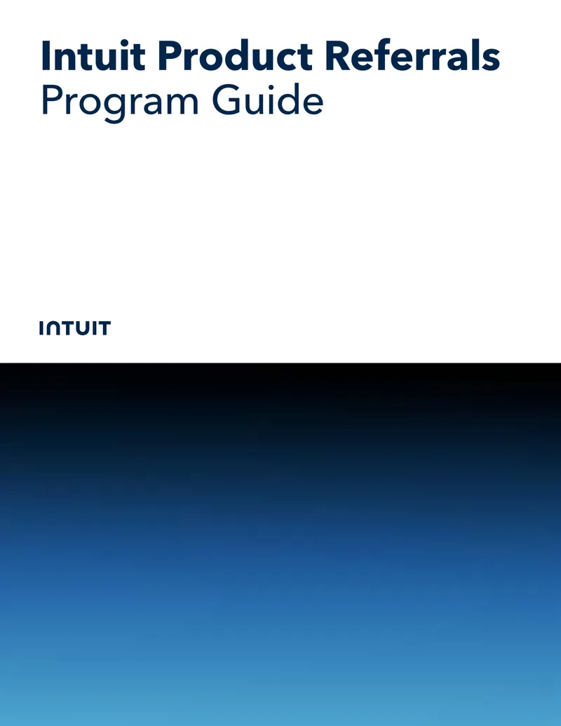 Intuit Product Referrals Program Guide