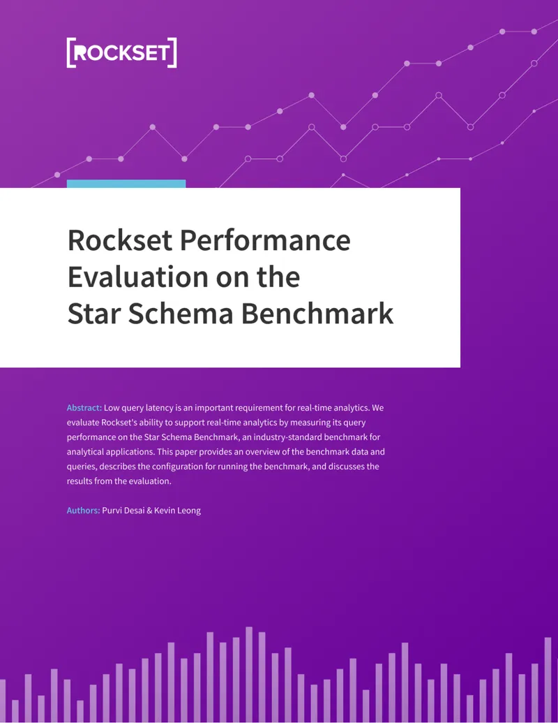 Star Schema Benchmark Evaluation on Rockset