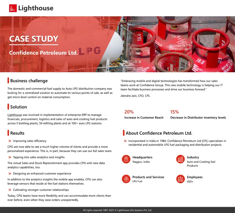 Confidence Petroleum Ltd Case Study