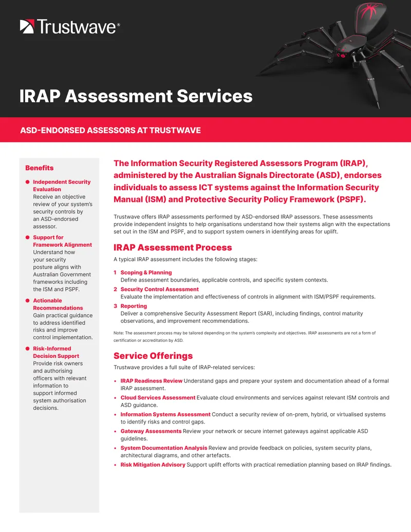 IRAP Assessment Services Overview