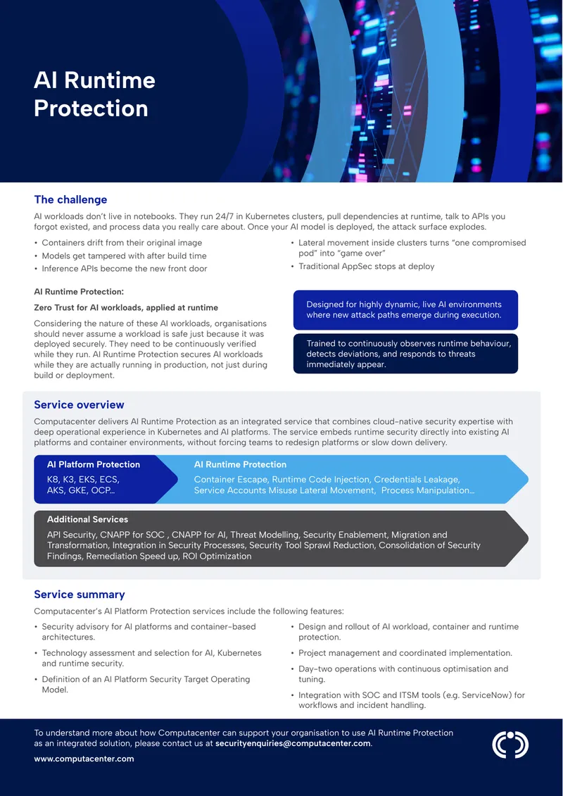 AI Runtime Protection Service Overview