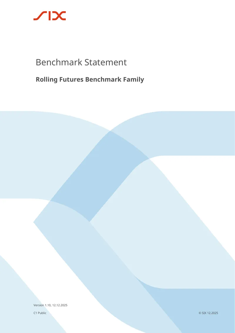 Rolling Futures Benchmark Family Statement