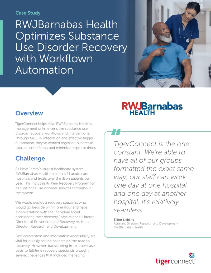RWJBarnabas Health Substance Use Disorder Recovery Case Study