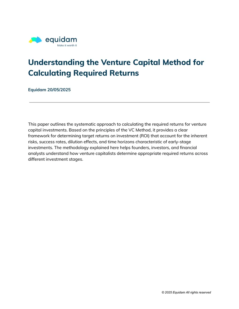 Venture Capital Method for Calculating Required Returns