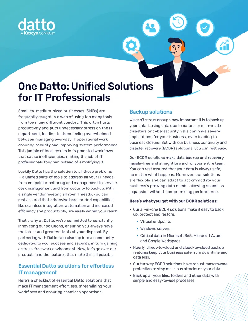 Unified IT Management Solutions for SMBs