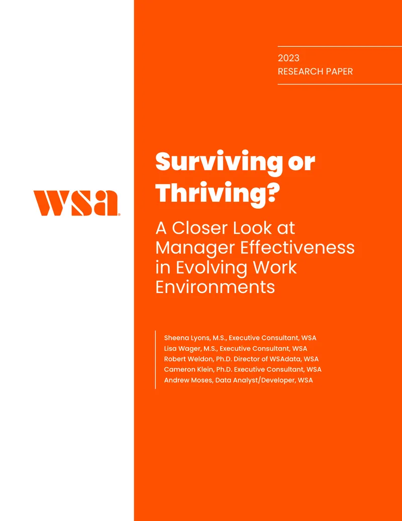 Manager Effectiveness in Evolving Work Environments