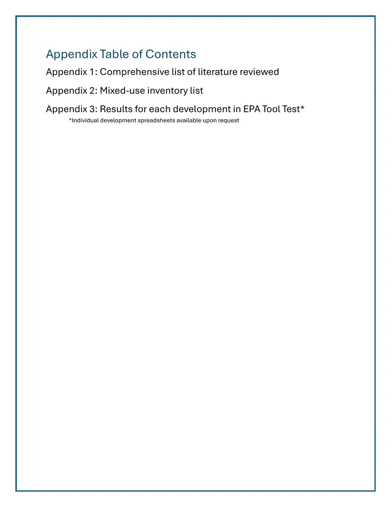 Literature Review on Mixed-Use Development