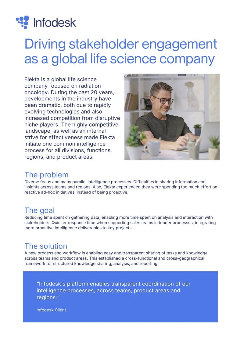 Elekta Intelligence Process Improvement Case Study