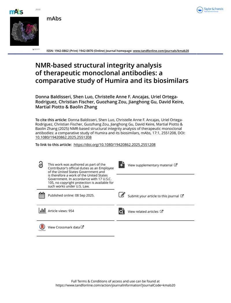 NMR-based Structural Integrity Analysis of Monoclonal Antibodies