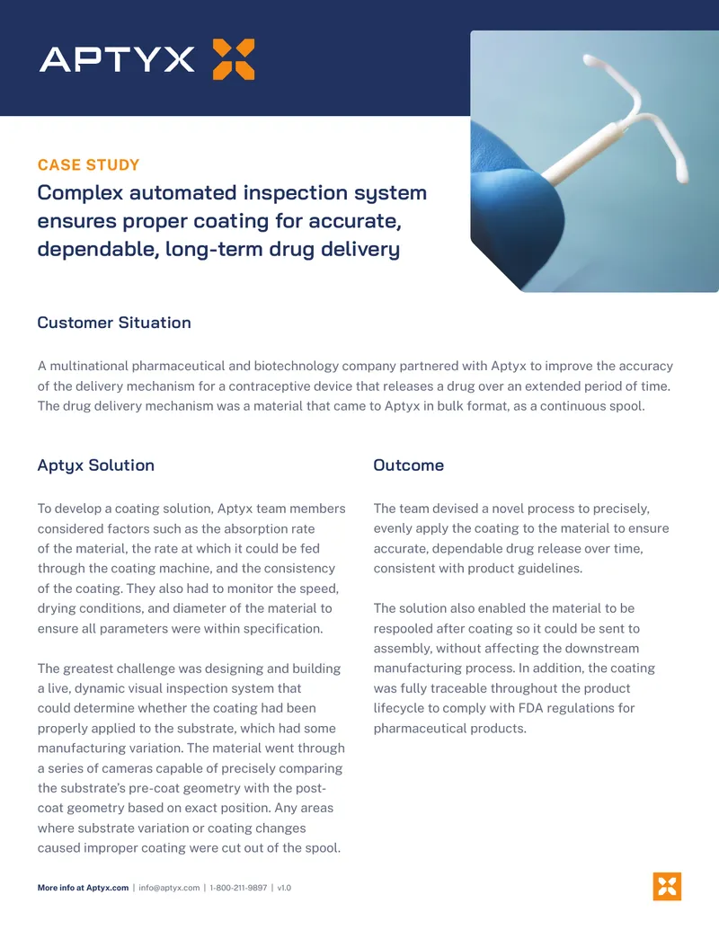 Automated Inspection System for Drug Delivery Coating