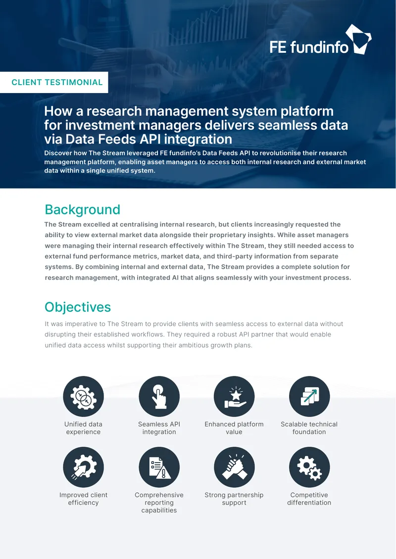 Research Management System Integration with Data Feeds API