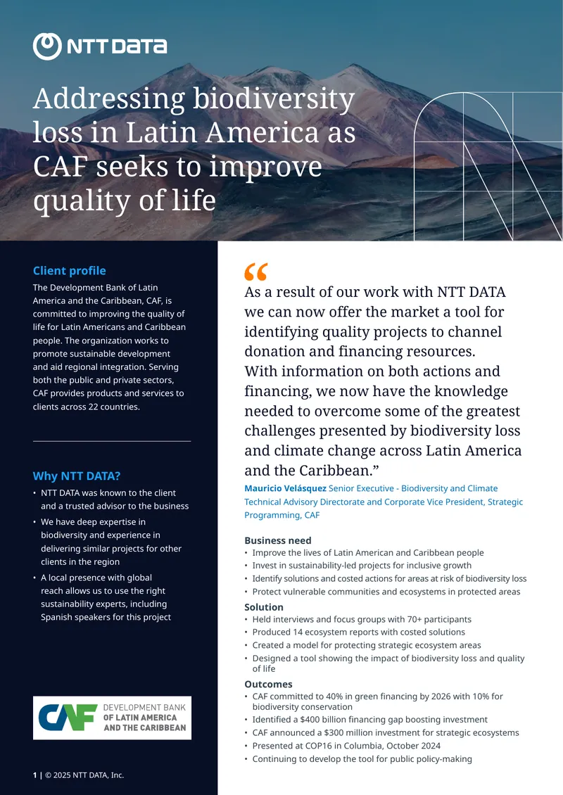 Action Plan for Biodiversity in Latin America