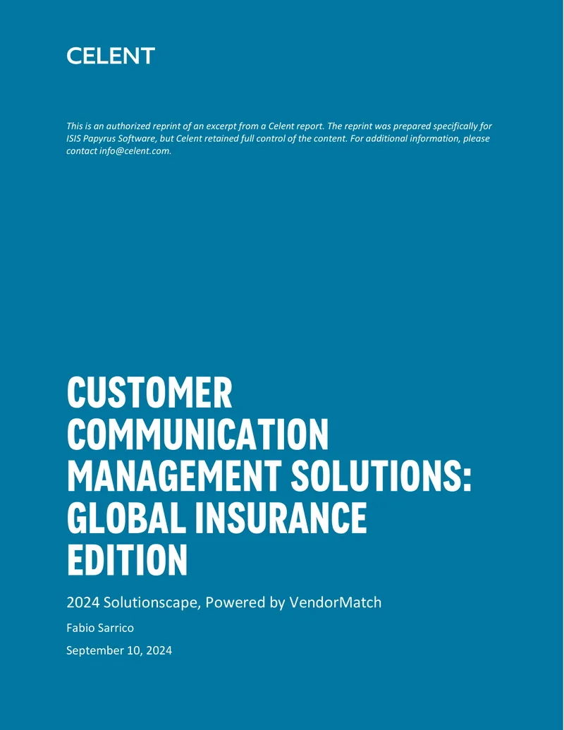Customer Communication Management Solutions Global Insurance Edition