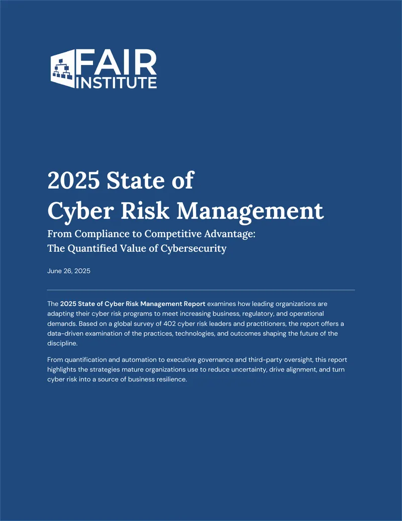 2025 State of Cyber Risk Management Report