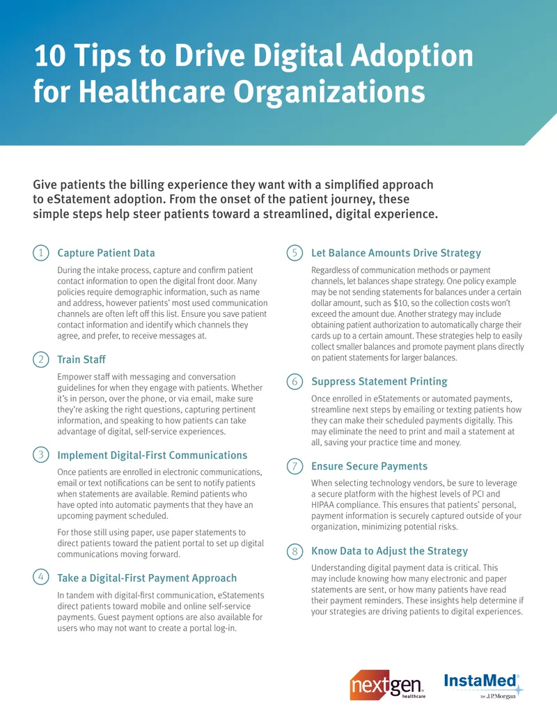 Digital-First Patient Communication and Payment Strategies