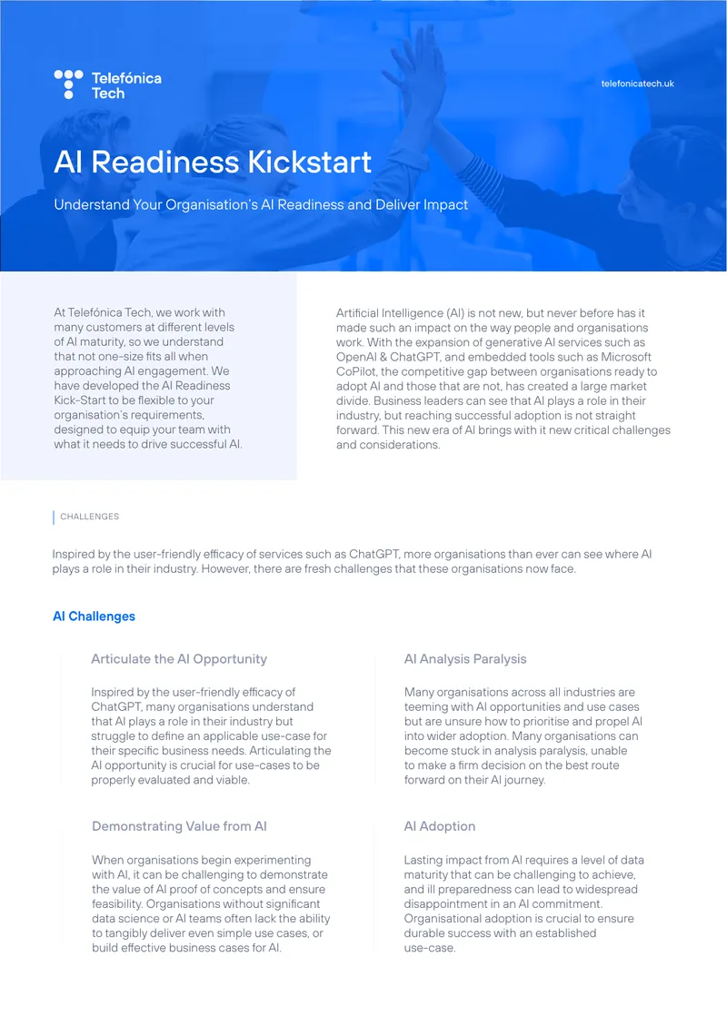 AI Readiness Kick-Start Engagement Framework
