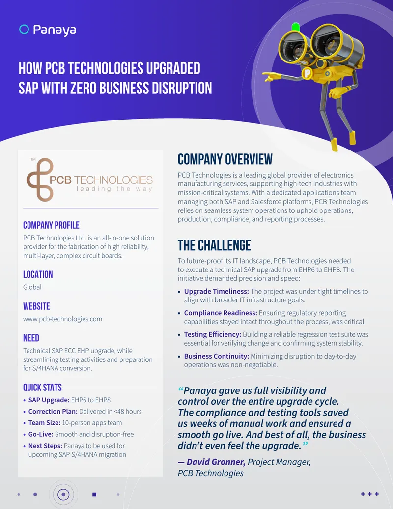 SAP Technical Upgrade Implementation Case Study