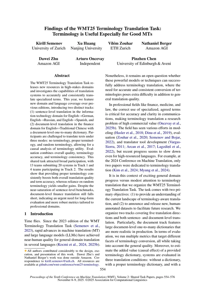 Findings of the WMT25 Terminology Translation Task