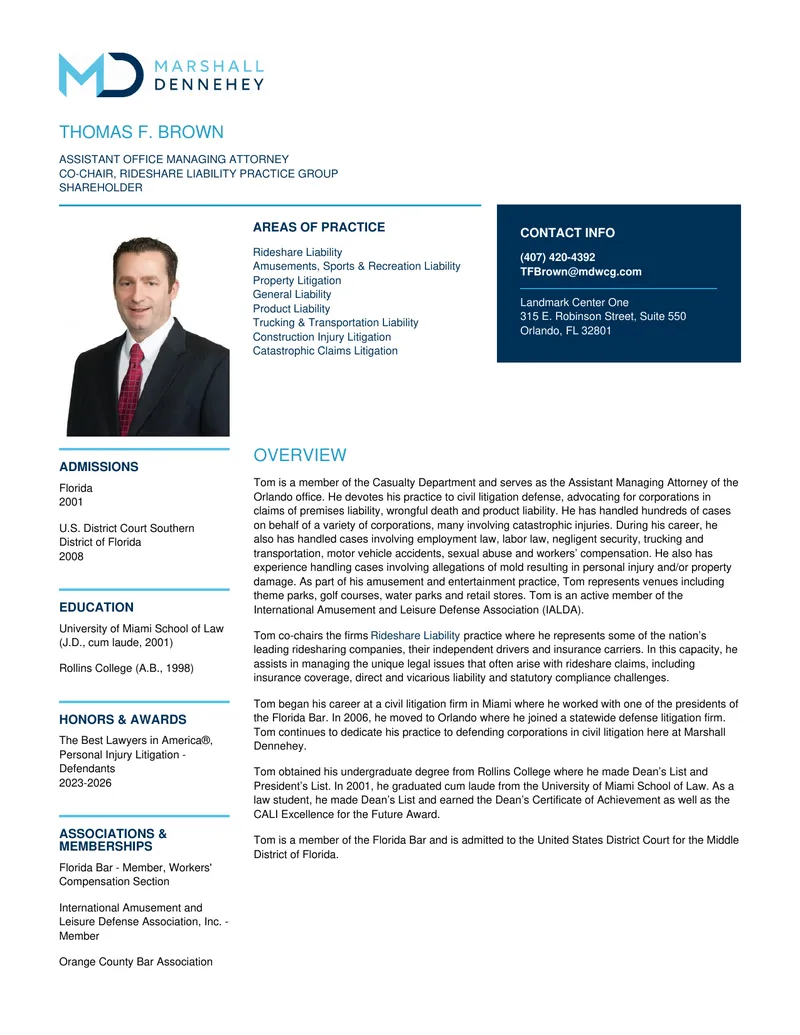 Rideshare Liability and Civil Litigation Defense Practices