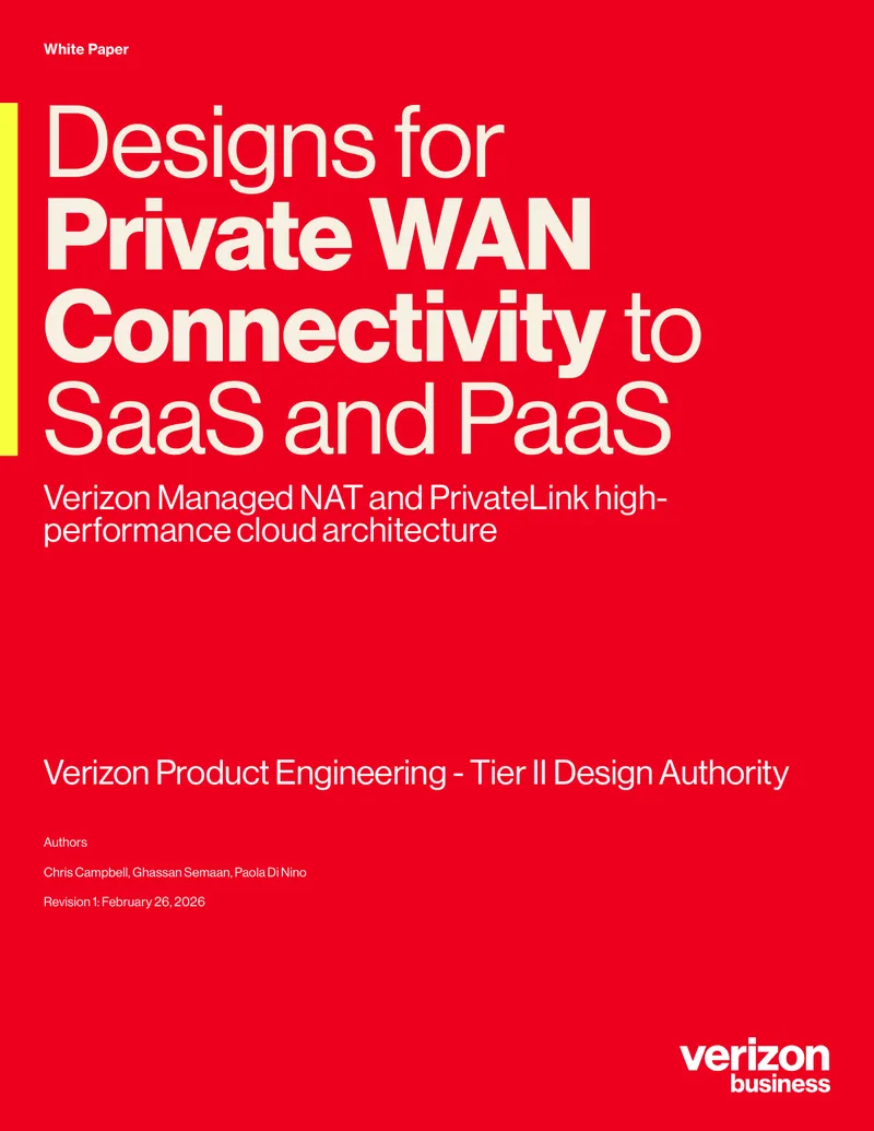 Private WAN Connectivity to SaaS and PaaS Framework