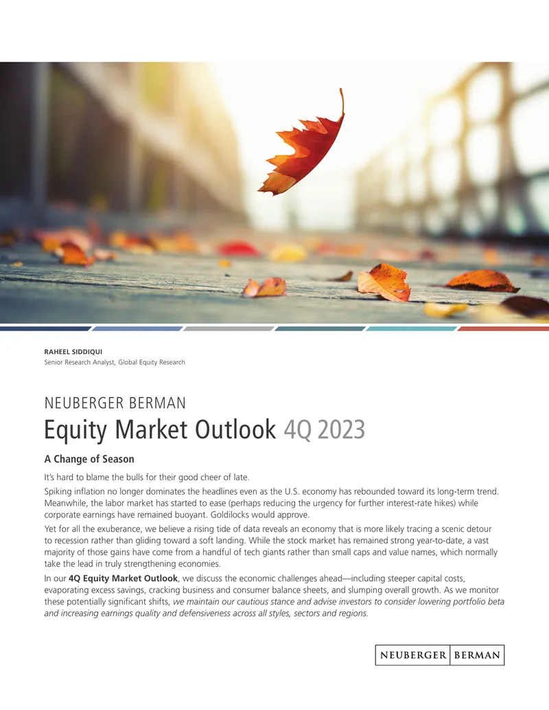 Equity Market Outlook for 4Q 2023