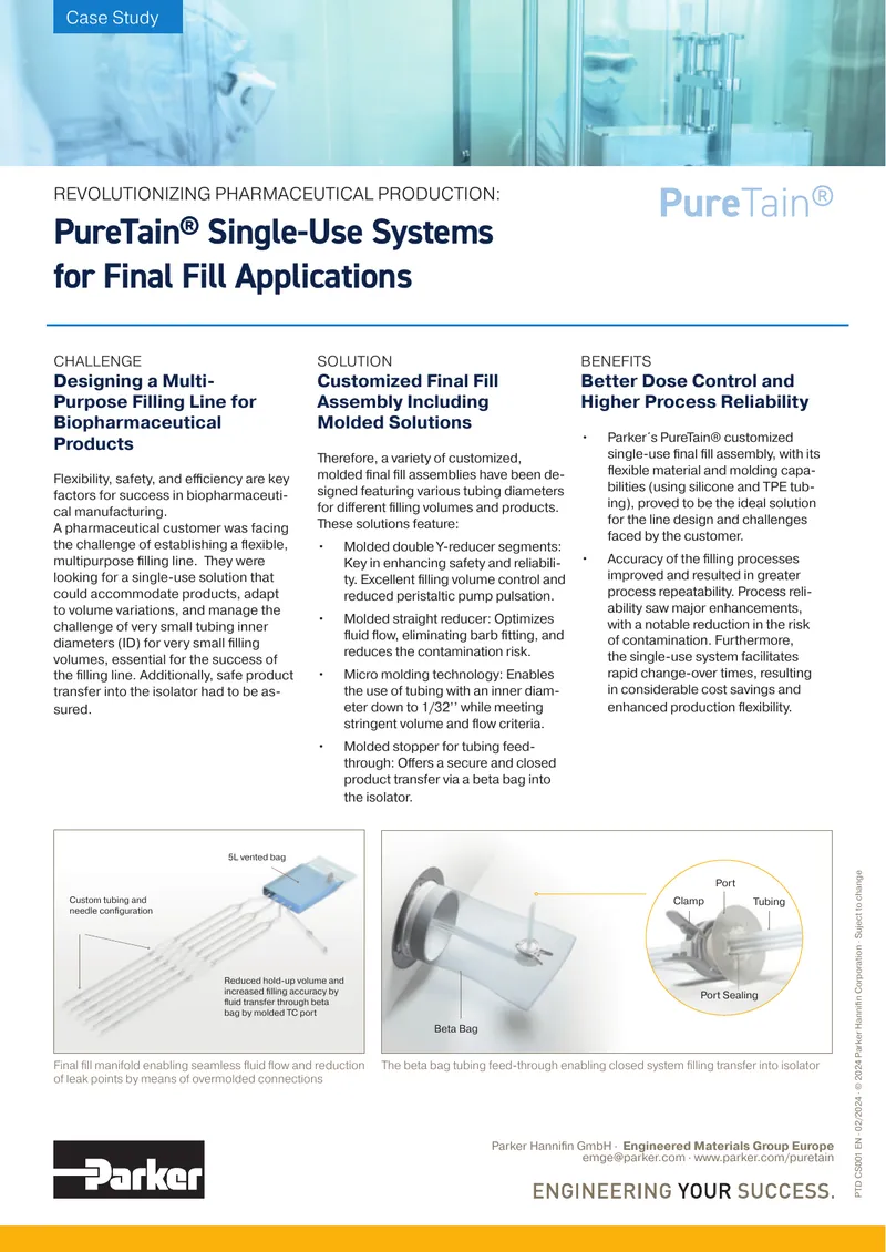 Single-Use Systems for Biopharmaceutical Final Fill Applications
