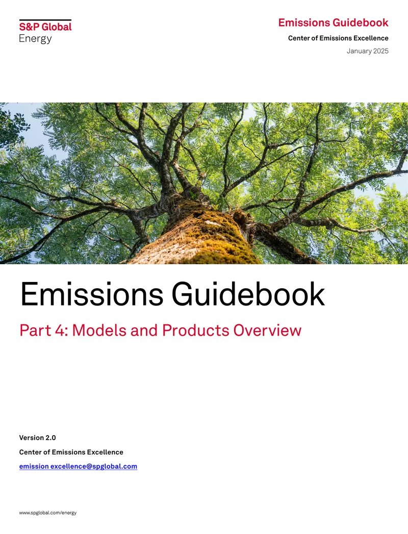 Emissions Guidebook Part 4 Models and Products Overview